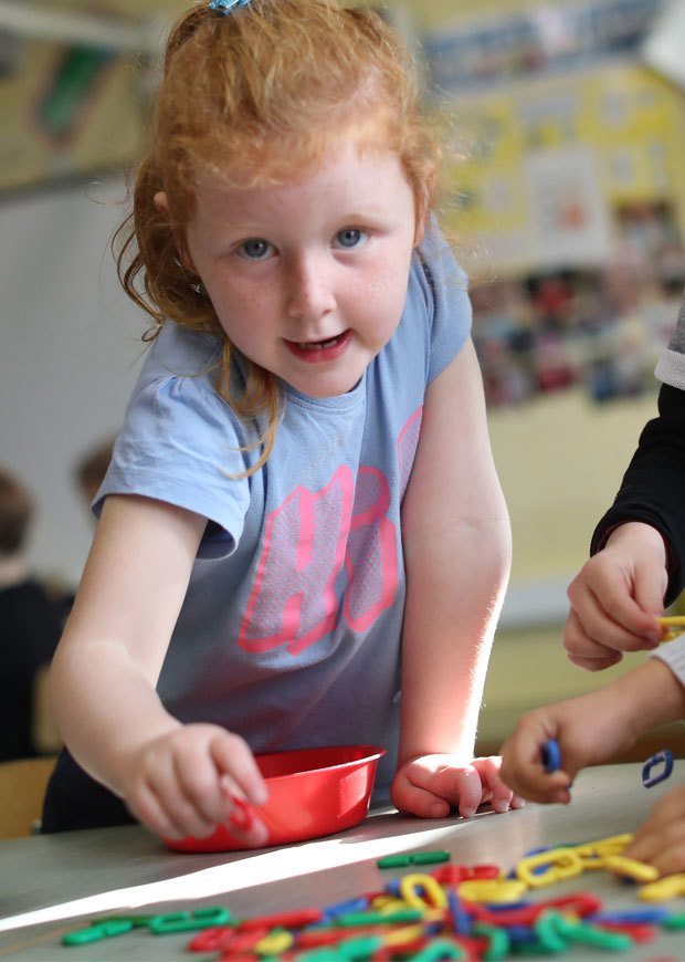 Close up of student looking at the camera