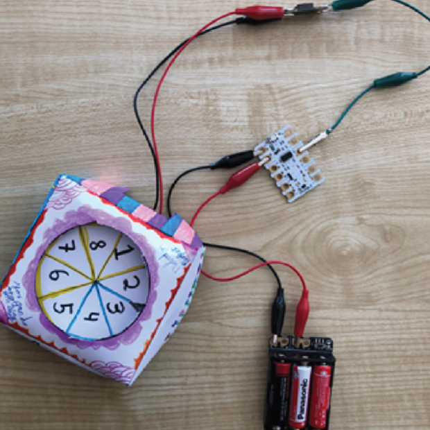 Using a crumble to make a probability spinner